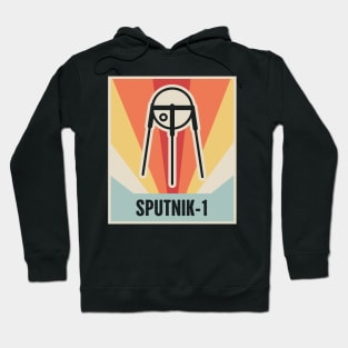 Sputnik-1 | Vintage Style Space Race Design Hoodie